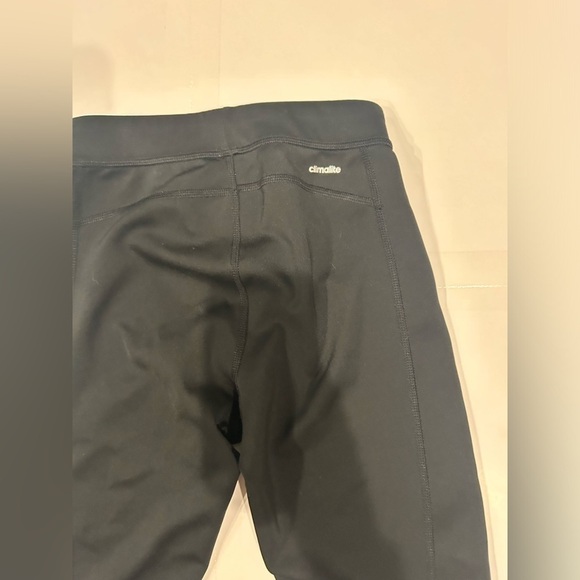 Adidas Crop Leggings Women’s XS Black Below Knee Climalite Techfit - Picture 4 of 9